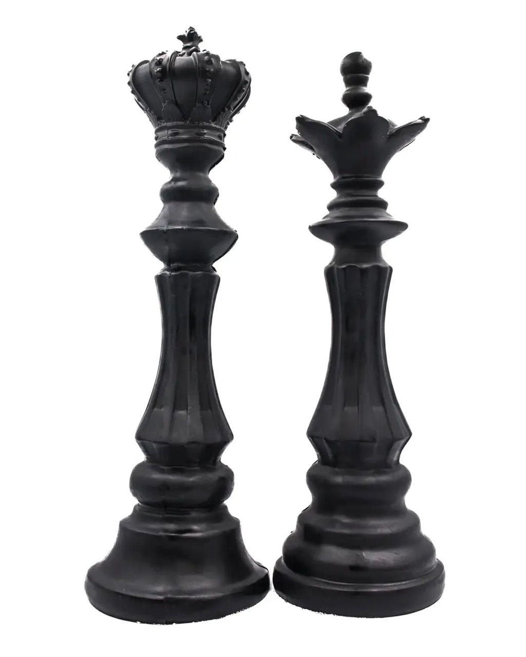 King and queen chess-piece candles
