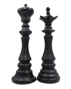 King and queen chess-piece candles